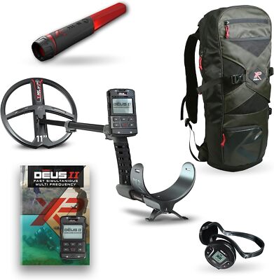 XP Deus II Metal Detector Free MI-6 & 240 Backpack, DEUS2-28FMFRCWS6EA (11'' coil