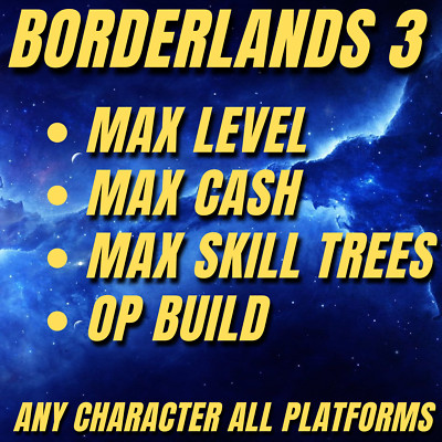 BORDERLANDS 3 - BUILD/ MAX LEVEL/ SKILLS/ CASH - Starter Pack - PS5/PS4/PC/XBOX