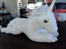 FAO Schwarz Adopt A Pet Enchanted White Sparkle Unicorn Stuffed Animal Plush 19