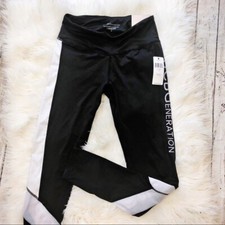 BCBGeneration NWT Black  White Active Leggings Size Small 58 Retail