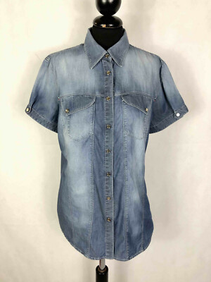 TRUSSARDI JEANS Camicia Donna Jeans Texas Western Denim Woman
