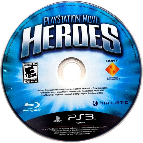 Scratch-Free - PlayStation Move Heroes - Sony Playstation 3 Pristine Authentic