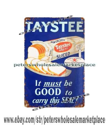 Taystee's Bread metal tin sign the home decoration