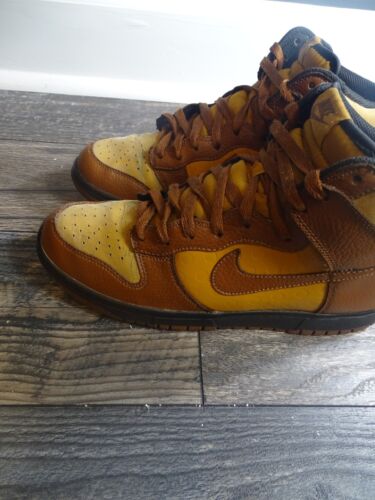 35% Off Size 10 - Rare 2010 Nike Dunk High Bronze Pecan Chocolate Brw 317982-702 - Picture 10 of 14