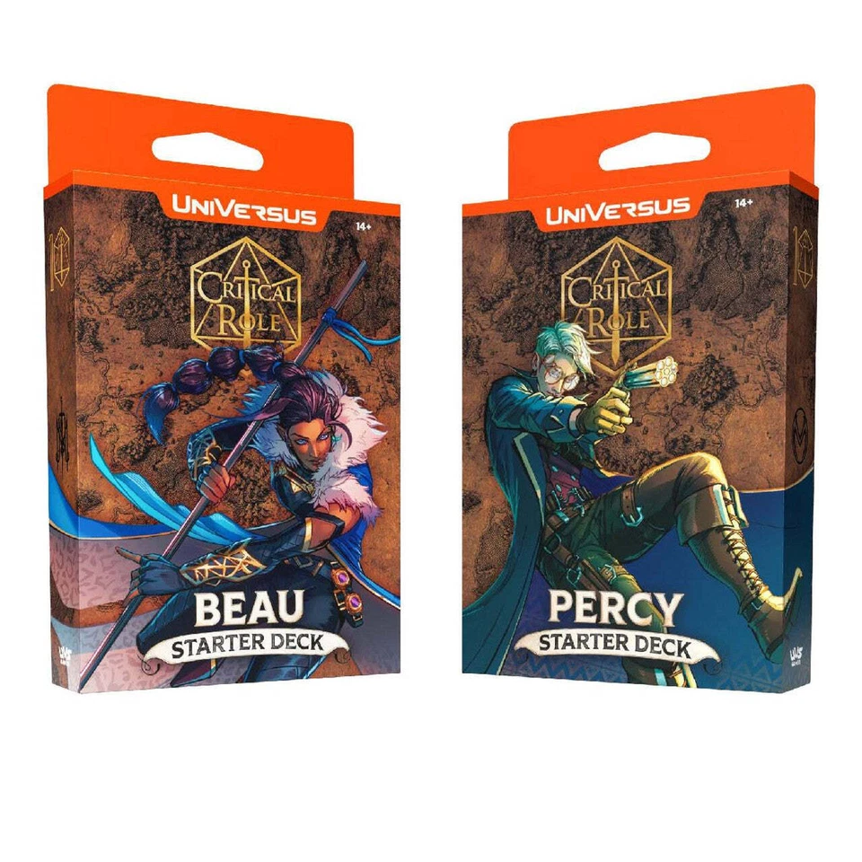 -Set of 2- Starter Decks UniVersus: Critical Role - Heroes of Exandria