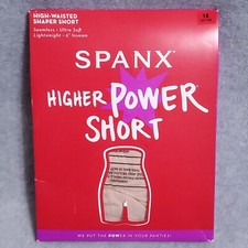 Spanx Super Higher Power High-Waisted Mid-Thigh Shaper, Size XL NEW SOFT NUDE