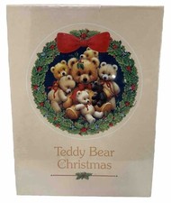 VTG Current Teddy Bear Christmas 150 PCs. 12  Round Wreath Jigsaw Puzzle Sealed