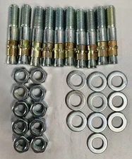 (10) UNUSED Zinc Concrete Wedge Anchor 3/4" x 4-1/4" W/ Nut & Washer (N5)