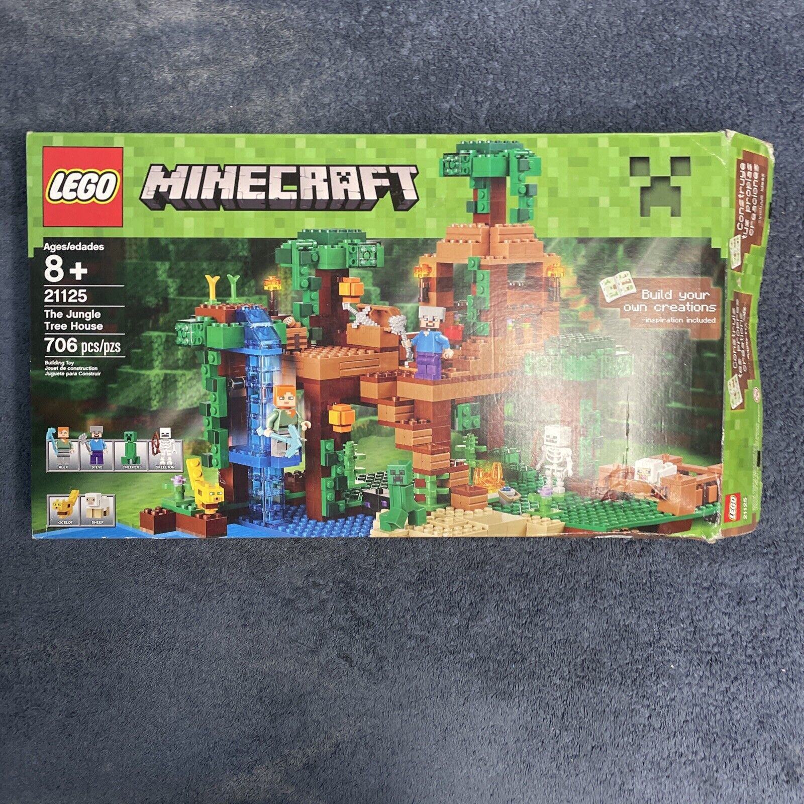 LEGO Minecraft 21125 The Jungle Tree House Open Box Sealed Bags New