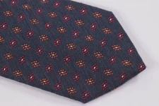 Altea Neck Tie NWT Navy with Orange and Red Flowers Cotton Blend