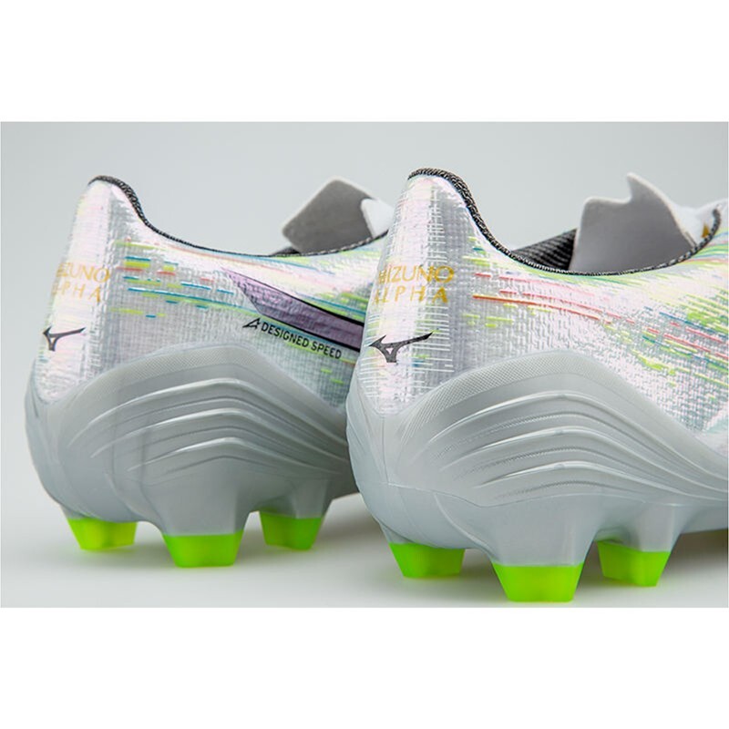Mizuno Alpha II Pro MD P1GA256409 Silver Mens Football Shoes
