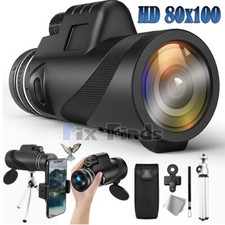 80x100 Military Zooming Powerful Night Vision Monocular Skyscope Goggles Hunting