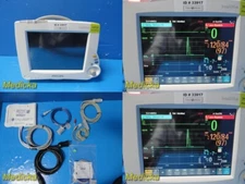 Philips M8002A Intellivue MP30 Monitor W/ M3001A Module & Patient Leads ~ 33917