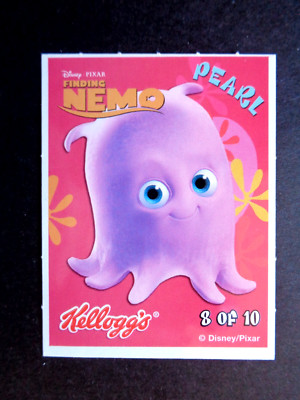 KELLOGGS DISNEY PIXAR *FINDING NEMO* STICKER #8 PEARL NM