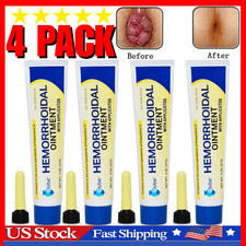 Crema Para Las Hemorroides Alivio Efectivo al Dolor Ardor y Molesto Sangrados 4P