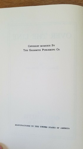 1929 Hardcover Book "Over the Line" by Harold M. Sherman - Picture 5 of 11
