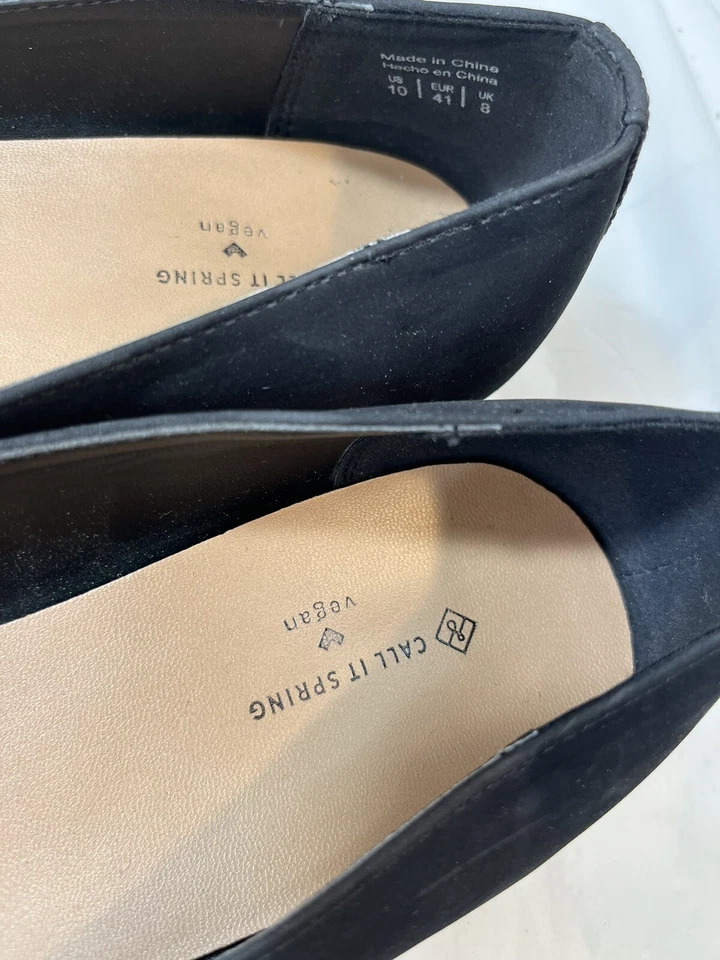 Call It Spring Womens Size 10 Dweidia Casual Fabric Loafers Flats Shoes Black - Image 4 of 4