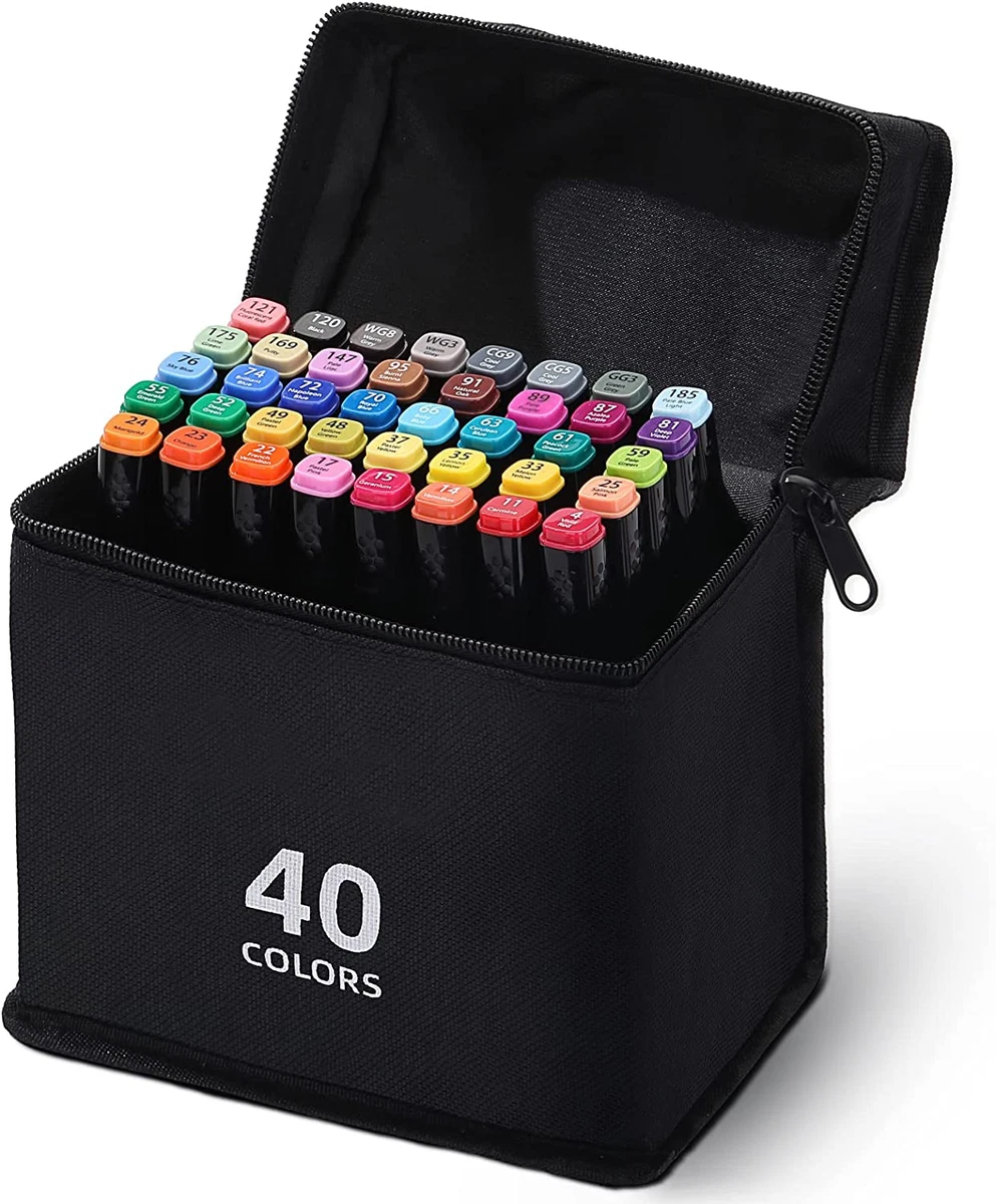 Markers Pen Set, Professionale Pennarelli per Disegno, Graffiti Di