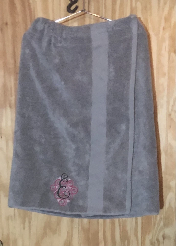 Ralph Laureen Gris Playa Spa Baño Ducha Envolvente Toalla Mediana Foto 2 de 4