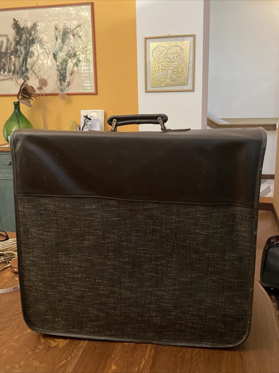 ⭕️ BORSA VALIGIA PORTA ABITI DA VIAGGIO Pelle Stoffa RETRO' VINTAGE ANNI 60