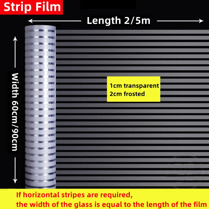 Bubble Free Frosted Window Film Static Cling Etched Privacy Glass Vinyl Sticker - Image 2 of 4