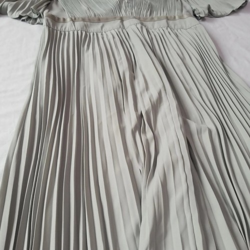 Asos Design Maternity Dress Pleated Formal Occasion Maxi Dress Mint Green UK 16 - Picture 18 of 24