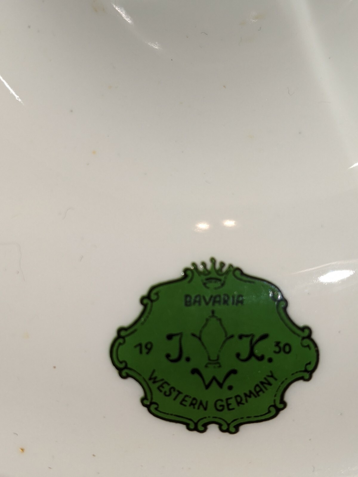 Vintage 1930 JKW Bavaria Western Germany Footed Pedestal Cake Plate ...