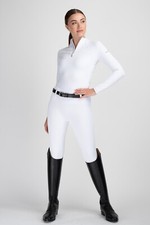Mochara Pull On Damen Reithose Vollsilikonsitz weiß Reitsport