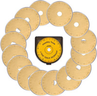 Rollschneider Ersatzklingen 45Mm (15 StüCk-Titan Farbe) Passen Auf Alle 45Mm Rot