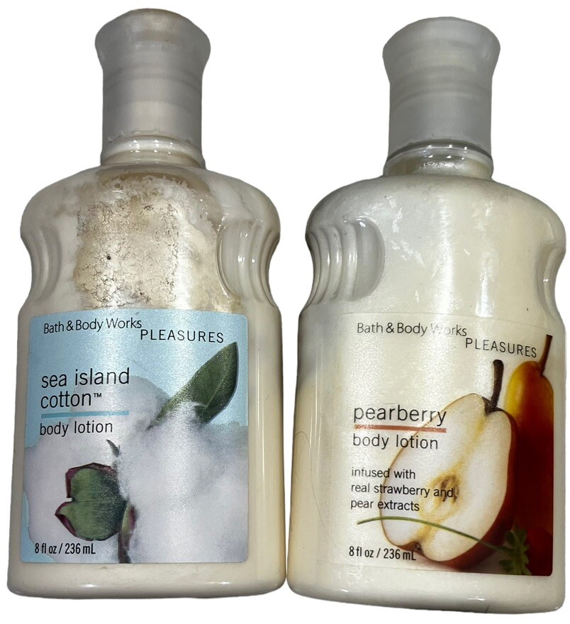 Bath & Body Works Sea Island Cotton & Pearberry Body Lotion Lot 70 