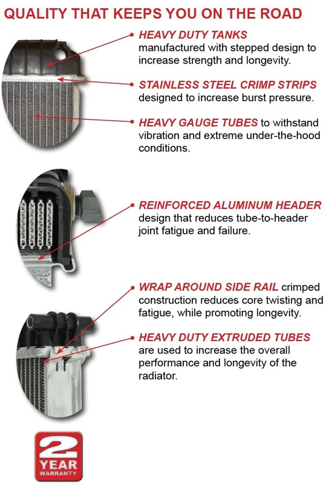 Mack CV CV613 CV713 Radiator Fits 1997-2004 RD RD600 RD688 RL & RS Models Foto 3 de 3