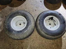 PAIR Carlisle Turf Mate Rear Riding Mower Tires 20x8-8 w/ Gray Rims