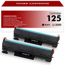 2 Pack 125 Black Toner High Yield for Canon CRG125 imageCLASS MF3010 LBP6030w