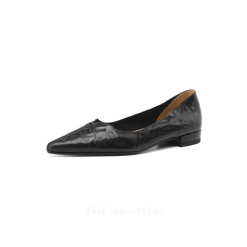Scarpe da donna retrò a punta slip on OL scarpe basse formali scarpe vera pelle - Foto 17 di 26