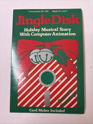 Jingle Disk Holiday Musical Story &Animation Apple II+ IIe IIc IIgs 1985