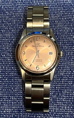 ORIENT STAR Automatic Watch Boysize Salmon Pink Dial Stainless Steel 36mm