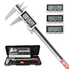 8 Inch/ 200mm IP54 Grade Stainless Steel Digital Caliper & Stainless Steel Ru...