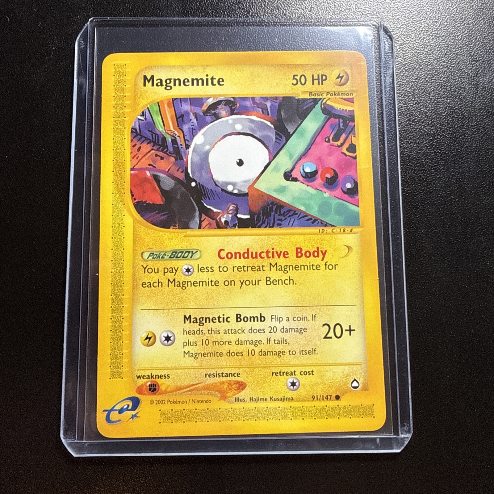Magnemite 91/147 Common Pokemon Aquapolis Near Mint