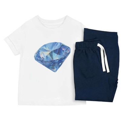 Kinder Nachtwäsche-/Pyjama-Set ''Blue Diamond'' (KP058203)