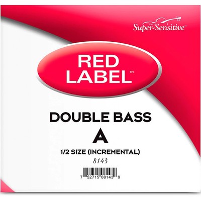 Super Sensitive Red Label Series Double Bass A String 12 Size, Medium