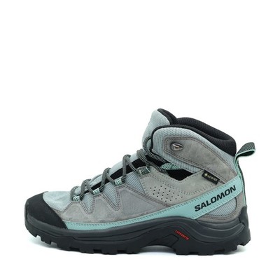 Salomon Damen Quest Rove GTX Wanderschuh Grau/Türkis Outdoors Wanderschuhe EU 38
