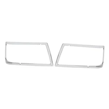  Pair Headlight Bezel Compatible with Peterbilt 375 385 Trucks Headlamp Trim 