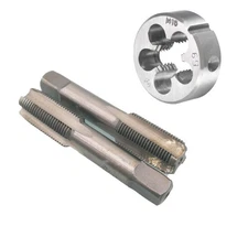 16mm x 2 HSS Metric Tap and Die Set Right Hand Thread,Tapping DIY Tool 3pcs (...