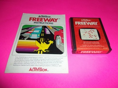 Freeway (Atari 2600, 1980) Cartridge And Manual Only Tested 