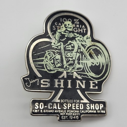 So-Cal Speed Shop Jimmy Shine Skeleton Pin Motorcycle Biker California
