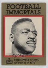 1985-88 Football Immortals Rosey Brown Roosevelt Brown #20 HOF 1oa8