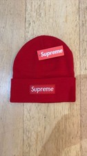 Supreme New Era Box Logo Beanie Red