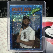 2026 Topps Heritage Light Blue Sparkle Chrome #166 Luis Robert