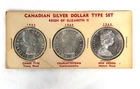 1963 1964 1965 Lot Of 3 Canada .80 Silver Dollars Reign of Elizabeth II Ungraded