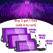 150W LED Black Light, Powerful UV Spotlight, 395nm UV Lamp for Christmas Lights